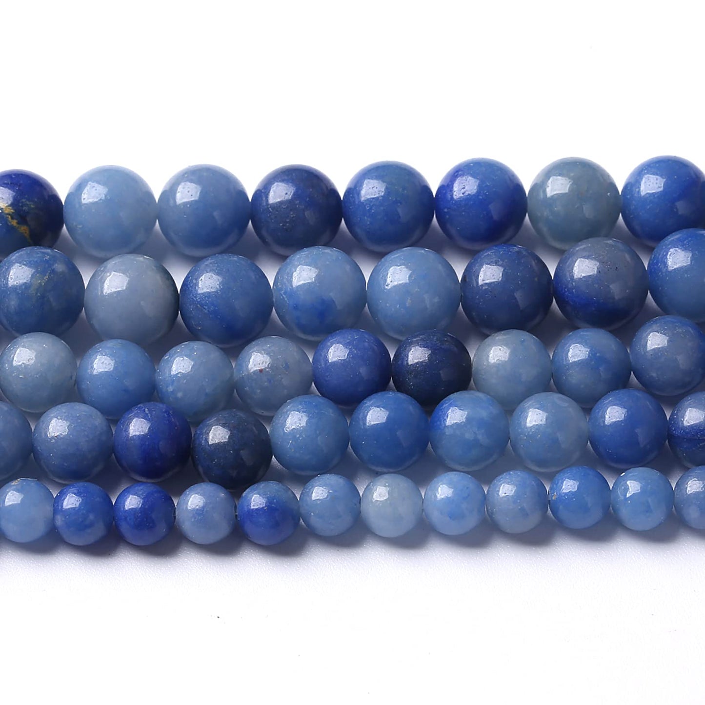 36PCS 10mm Natural Stone Beads Blue Aventurine Round Loose Spacer Energy Stone Healing Power Beads for Jewelry Making DIY Bracelet Necklace 15" Inch (10mm, Blue Aventurine)