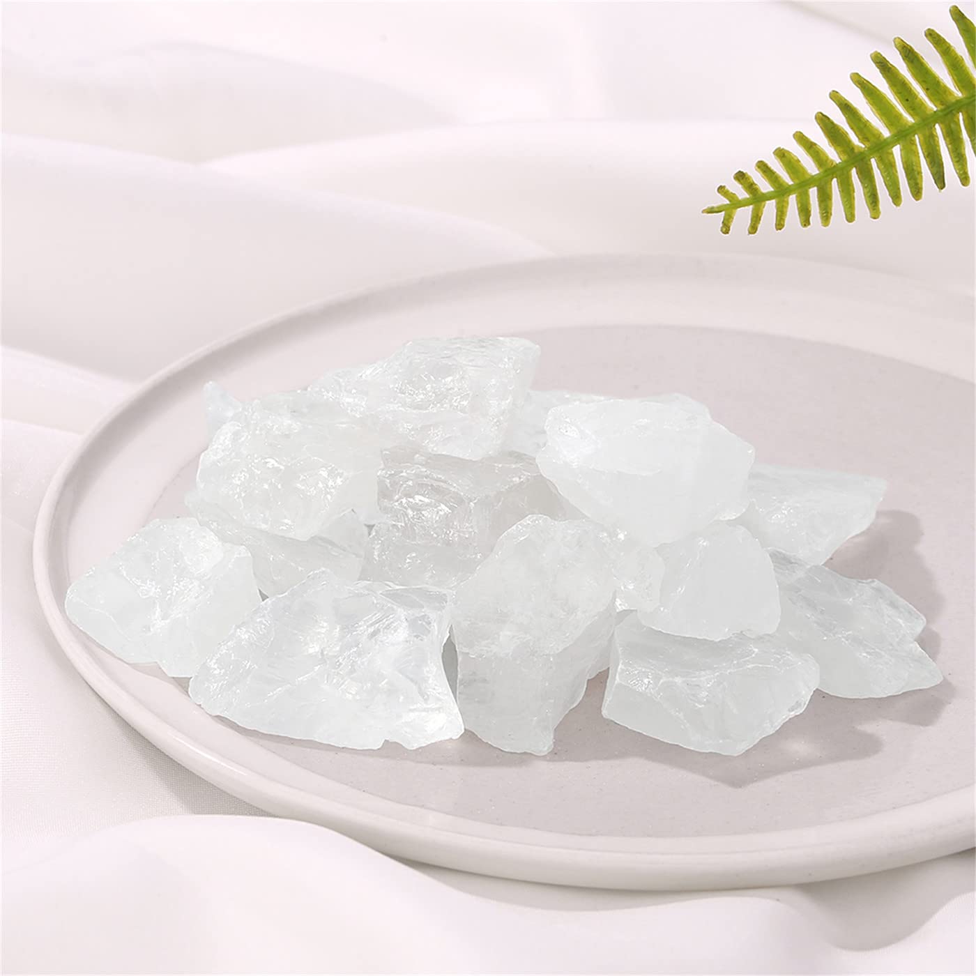 Clear Quartz Bulk Natural Healing Crystals Raw Rough Stones Sets for Cabbing Tumbling Cutting Lapidary Polishing Reiki Crytsal Healing Wire Wrapping Decoration Gemstone 0.45lb