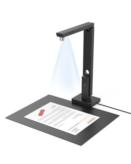 CZUR Portable 12MP Document Scanner, USB Document Camera, Fast Scan 1s/Page, Capture Size A4, OCR Function, Travel-Friendly Mobile Scanner for Mac & Windows, Lens1200 Pro (Not for Books)