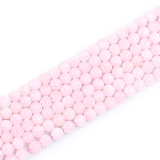 4mm Natural Gemstone Round Small Beads for Jewelry Making Pink Crystal Stone Beads for Bracelets Necklace Earrings (Rose Quartz (15"/Strand))