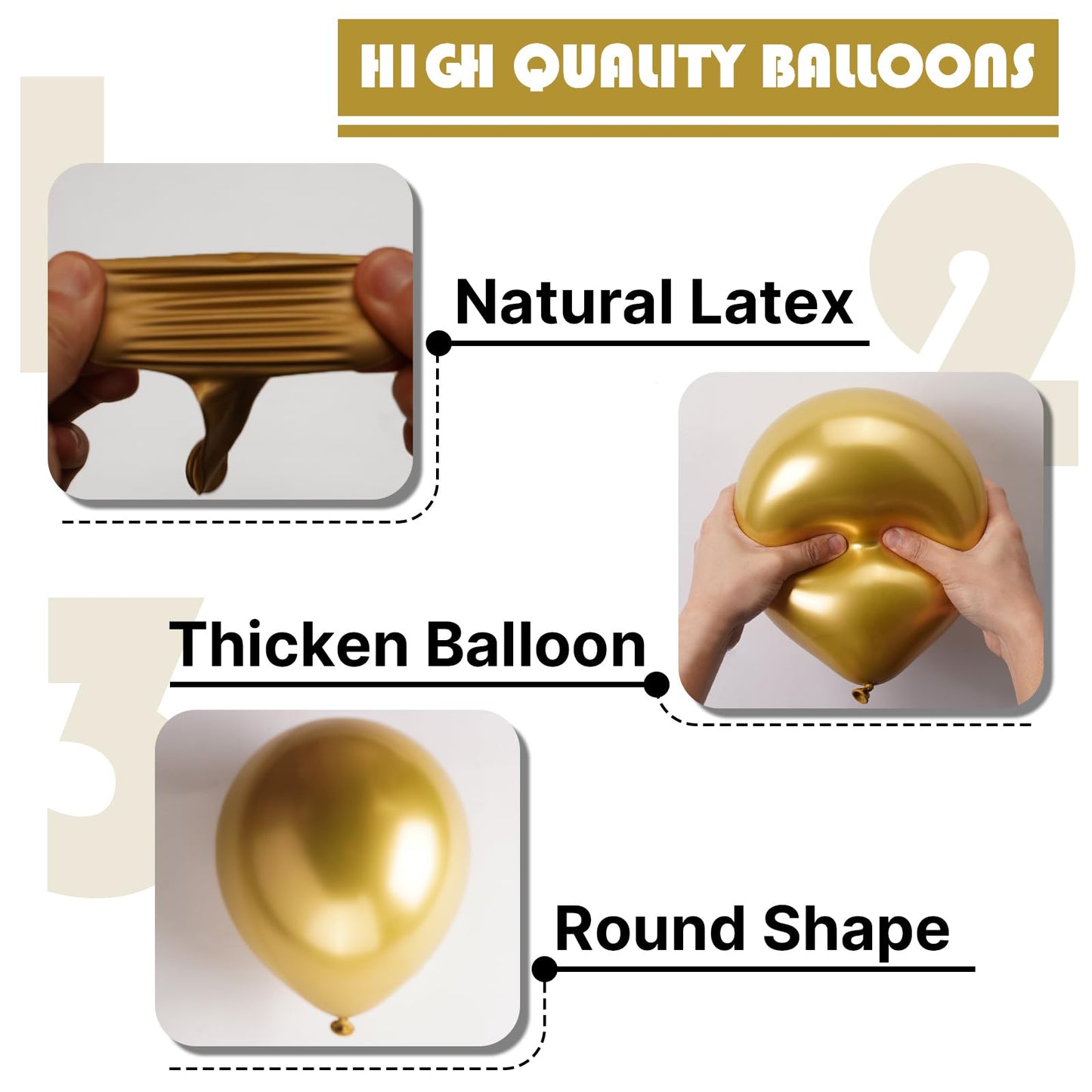 PartyWoo Gold Balloons 127pcs Different Sizes of 36 18 12 10 5 Inch Gold Balloon Arch Kit Garland for Graduation Birthday Wedding Anniversary Baby Shower Retirement Casino Party Decorations Gold-G101