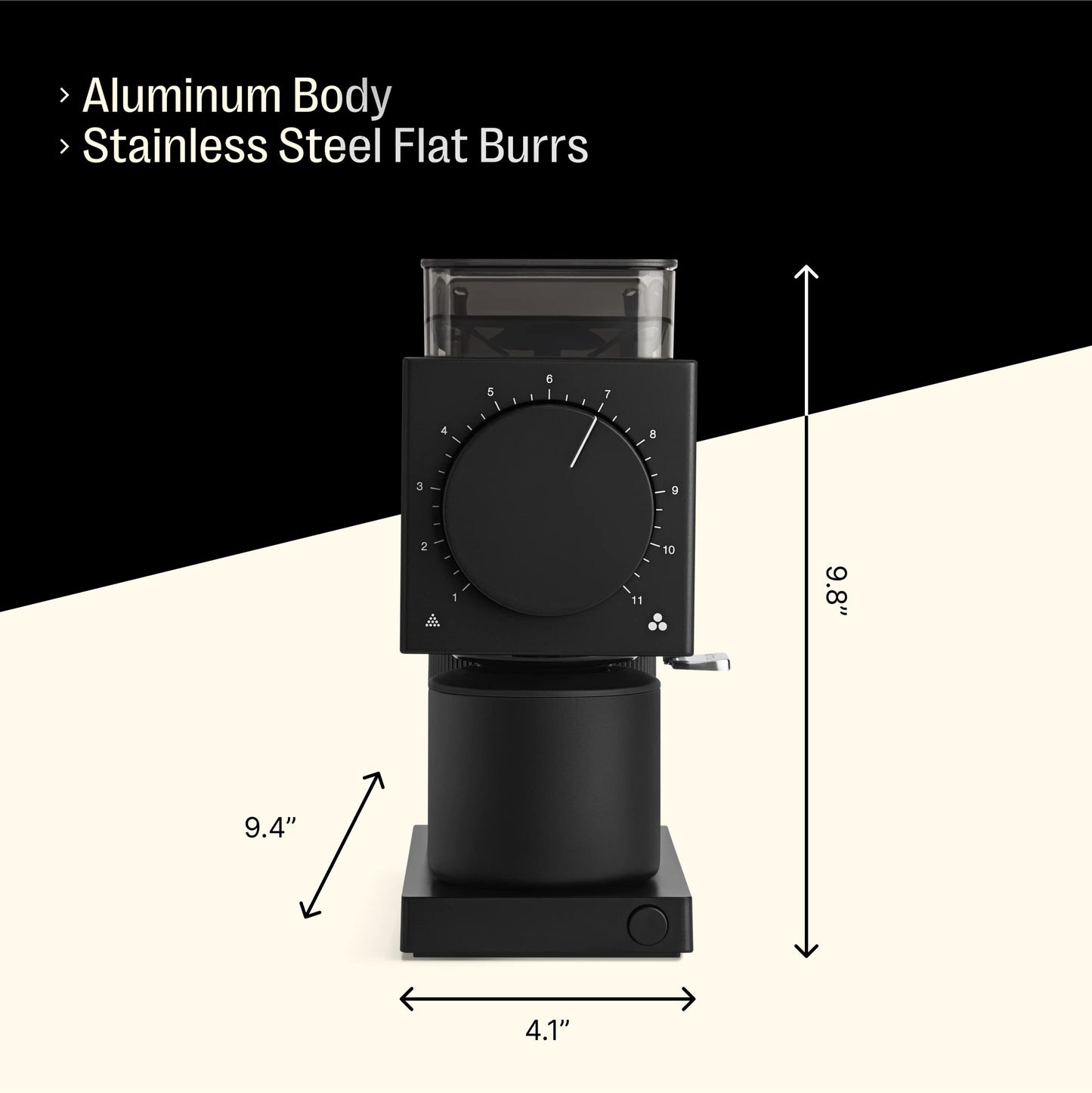 Fellow Ode Gen 2 Brew Grinder – Electric Burr Coffee Grinder for Home, 31 Precision Settings, Stainless Steel, Quiet, Anti-Static, Ideal for Pour Over, French Press & Cold Brew – Matte Black