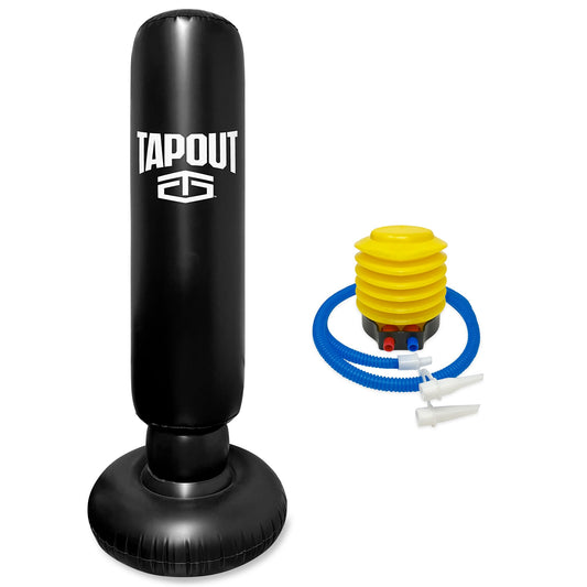 TAPOUT 63-Inch Inflatable Punching Bag, Freestanding, for Boxing, MMA, and Fitness