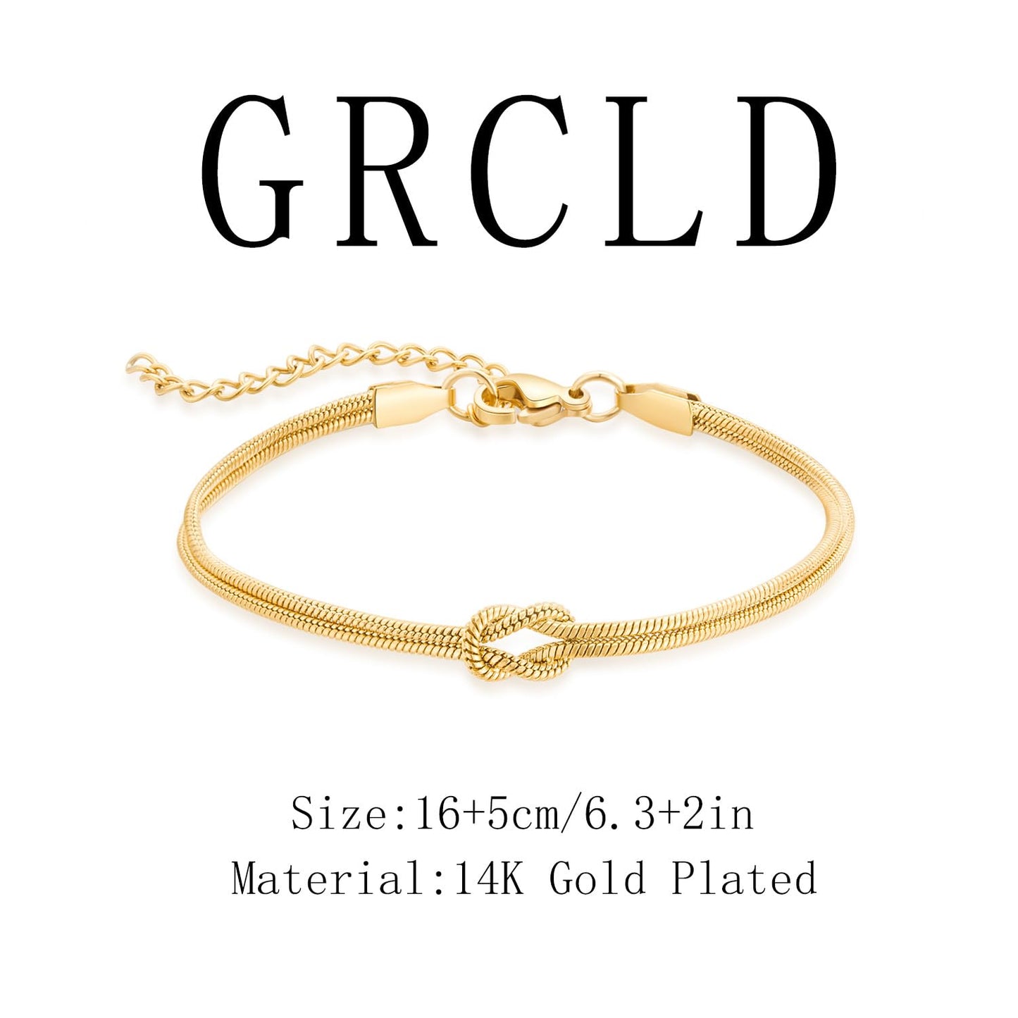 GRCLD Matching Bracelets for Couples Love Knot Bracelet Pinky Promise Soulmate Relationship Friendship Bracelets Forever Infinity Jewelry Gifts for Women Teen Her Him (FRIEND-G)