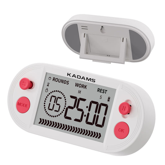 KADAMS Workout Interval Timer – HIIT, Tabata & EMOM Training with Visual Countdown Ring, Magnetic for Gym Home Workouts & Fitness