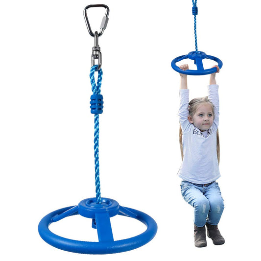 Ninja Wheel Obstacle for Kids Adults 360 Degrees Rotating Joint Jungle Gym Monkey Wheel Course Outdoor Indoor Playground Backyard Warrior Obstacle Course Slacking Line