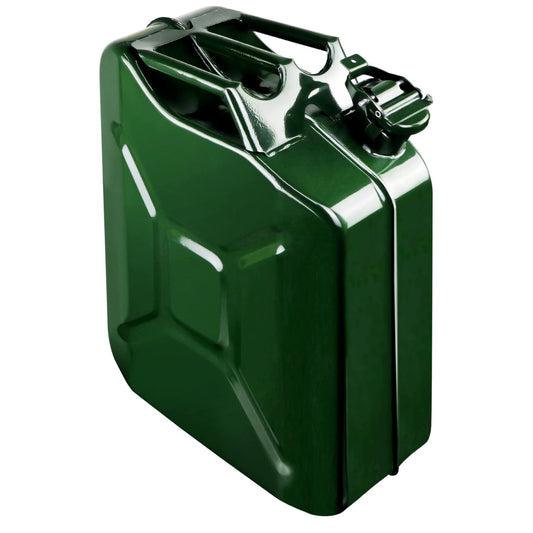 5 Gallon Metal Watering Can, Outdoor Storage Jar with Removable Spout, 20L Sturdy Water Can with Handle, Easy to Carry, Green