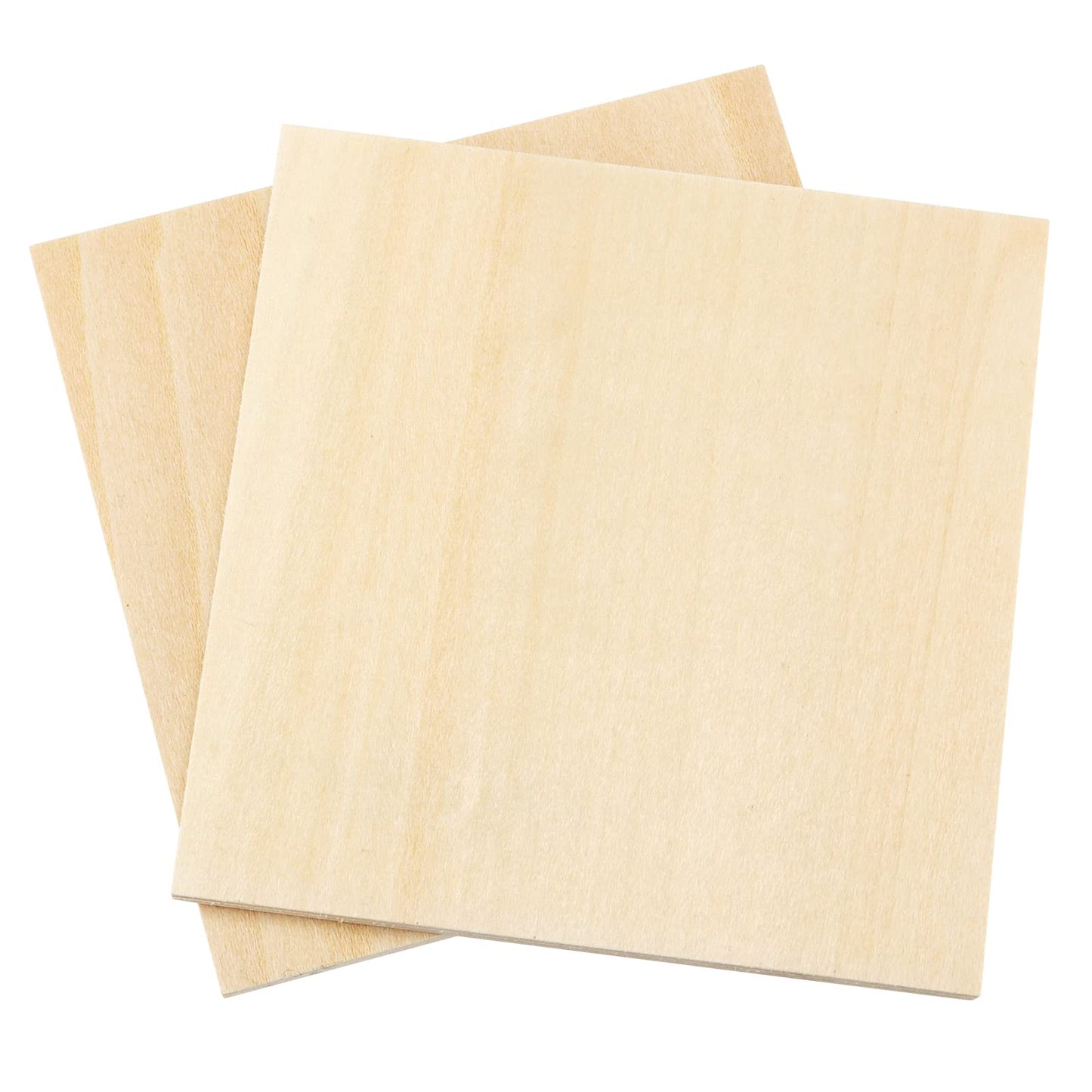SINJEUN 30 Pack 4 Inch Unfinished Wood Square, 1/4 Inch Thick Wood Discs Blank Wooden Cutouts for Crafts, DIY Projects, Door Hangers, Signs, Christmas Decor