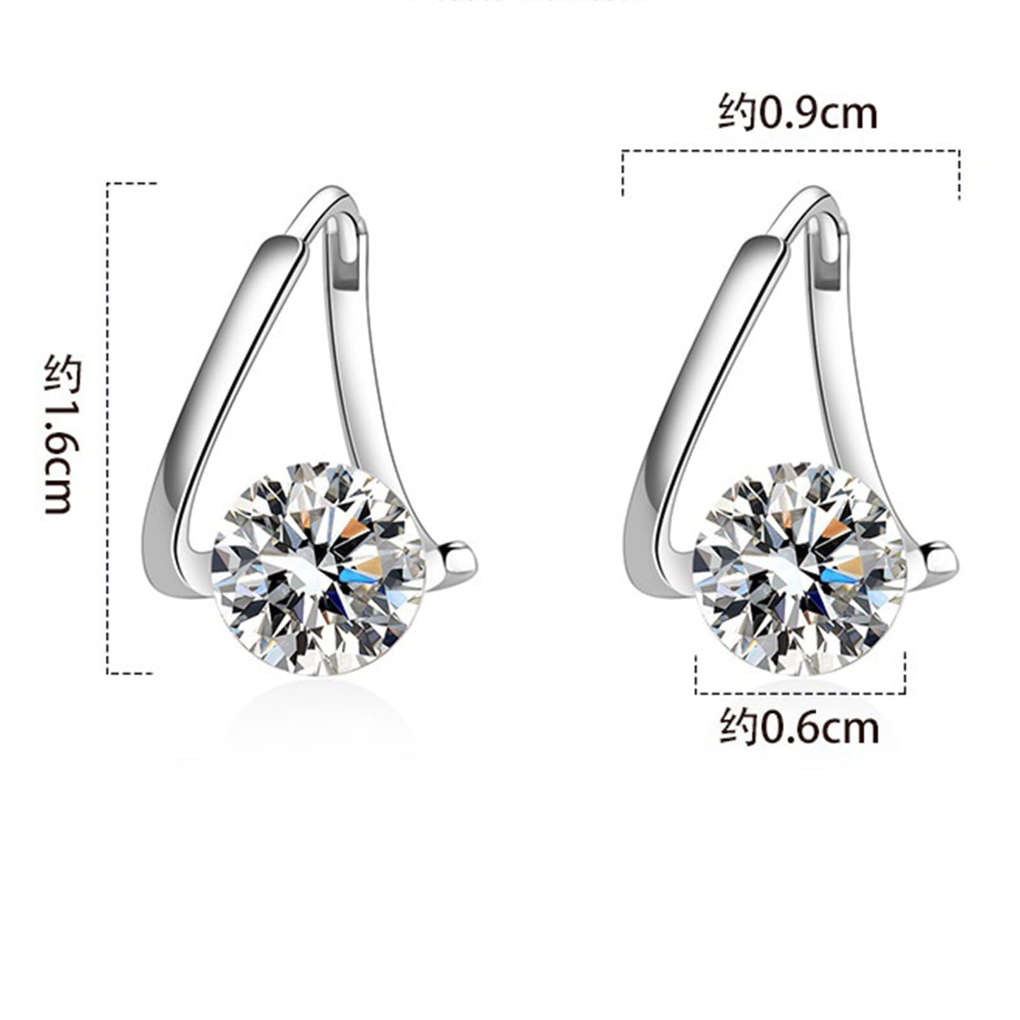 Halolux Lymphatic Germanium Earrings for Women, 2 Pairs Dainty CZ Zircon Acupressure Earrings for Lymphvity Drainage Support Hypoallergenic Ear Jewelry Gift (Gold)