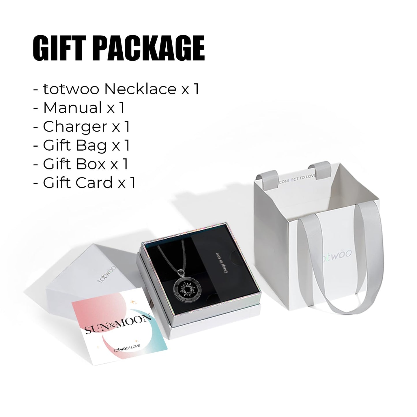 Single Long Distance Touch Necklace for Couples, Vibration & Light Up Smart Love Jewelry, Long Distance Relationship Gifts for Girlfriend Boyfriend Her Him, One-to-One Bluetooth Pairing via the Companion App