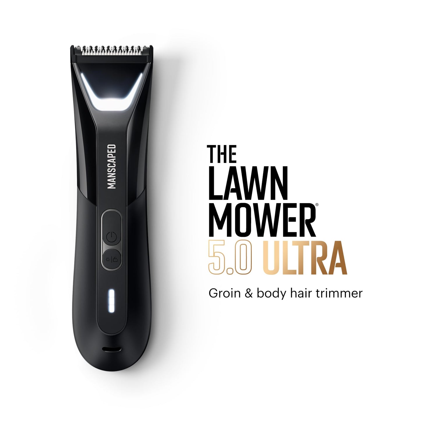 MANSCAPED® The Chairman™ PRO & The Lawn Mower® 5.0 Ultra - Men's Face Shaver with Two SkinSafe® Blades, Four-Blade Foil & Stubble Trimmer & Dual-Head Groin & Body Hair Trimmer with Toiletry Bag