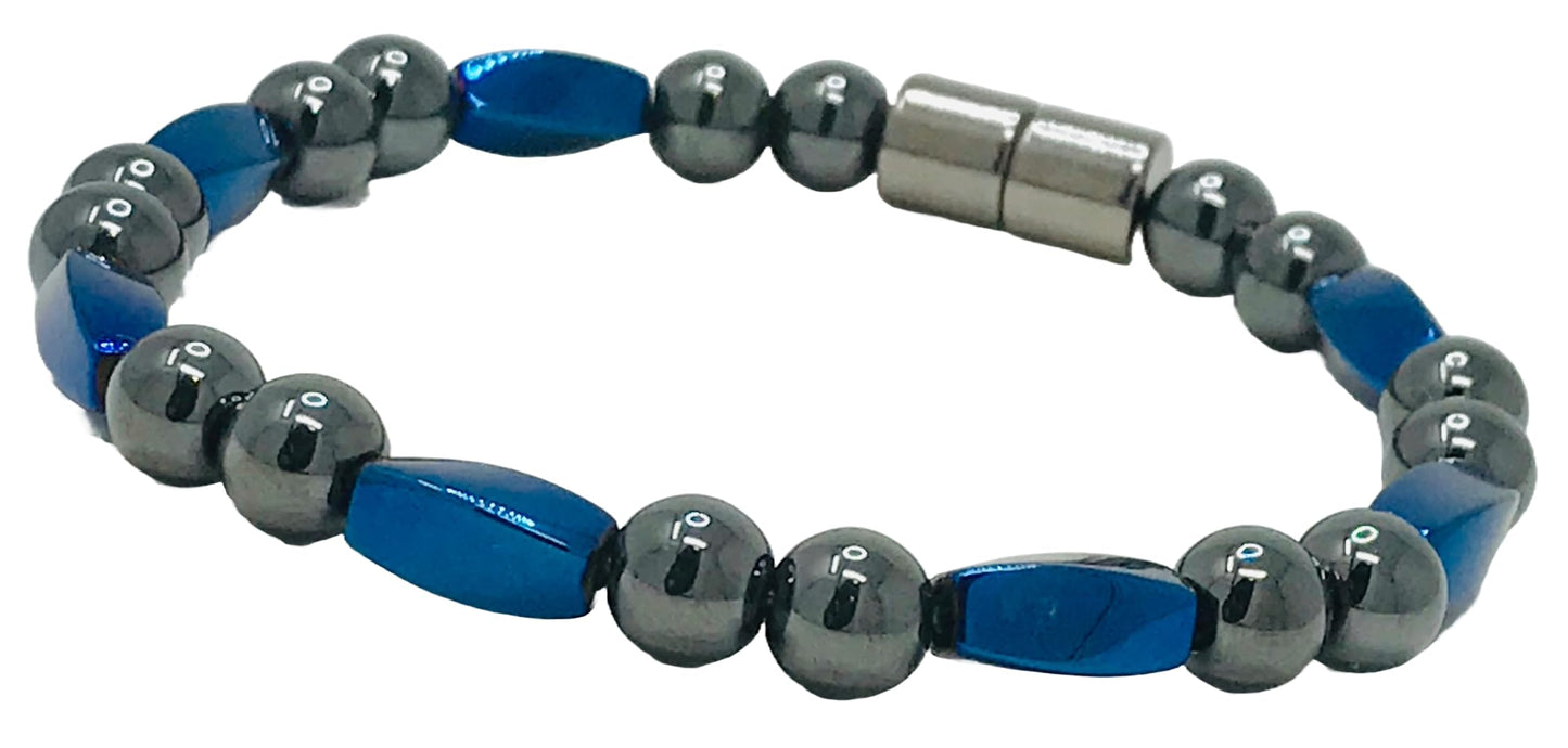 High Power Magnetic Hematite Bracelet (8.75 Inches)