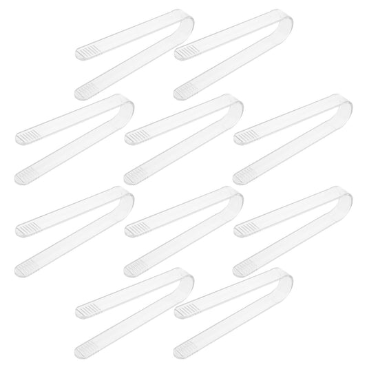 KICHOUSE 10PCS Cactus Tong Tweezers: Transplant Acrylic Transplanting Pliers - Gardening Planting Tool - Protect Hands from Thorn While Handling Cactus