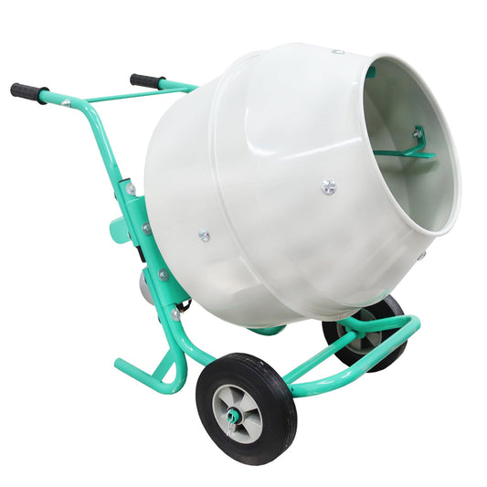 HayWHNKN 5.3 Cu.Ft Electric Concrete Mixer 4 Steel Blades Cement Mixer Pure Copper Motor Portable Wheels for Construction Home Renovation Farm
