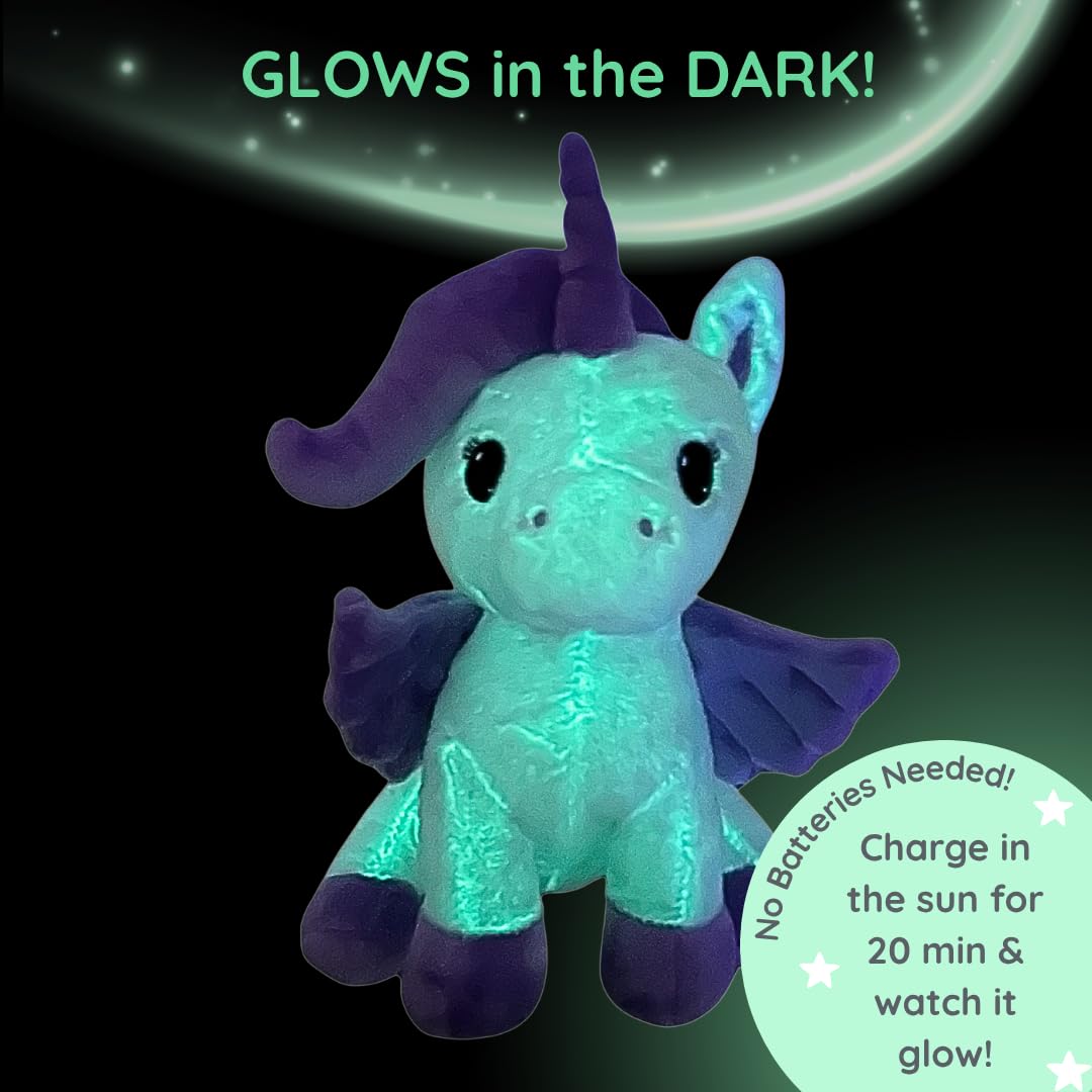 Dark Pegasus - Microwavable & Weighted Plush Stuffed Animal - Heated Plushie for Warmth - Cute, Soft, Cozy Toy for Adults & Children (Boys, Girls, & Toddlers) by Warm Pals