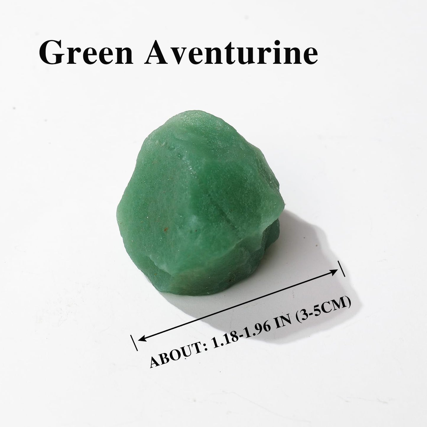 Apengshi Green Aventurine Raw Crystals 2PCS Natural Rough Rocks Healing Crystal and Stones DIY Raw Stones Meditation Fountain Garden Home Decor