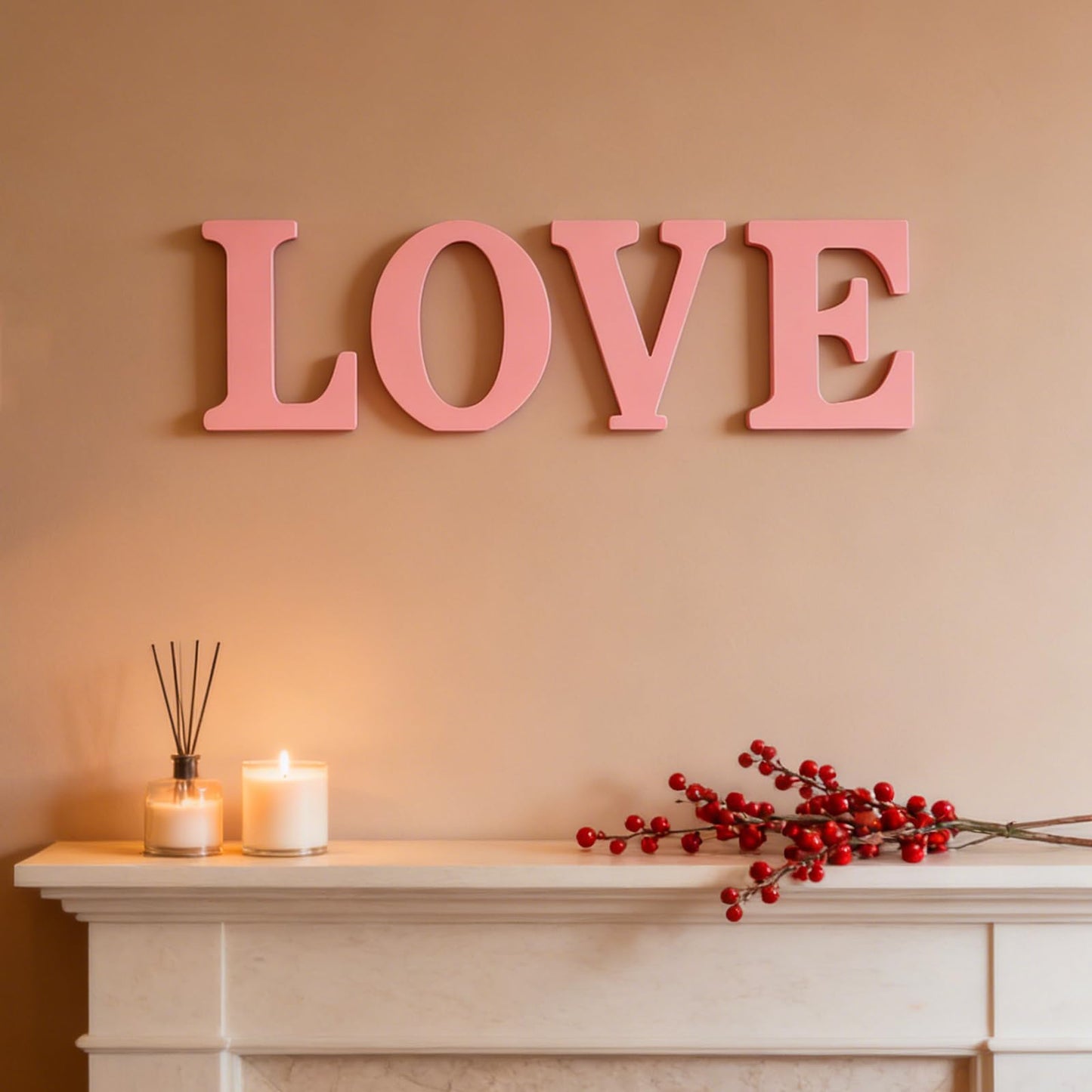 AOCEAN 10 Inch Pink Wood Letters Unfinished Wood Letters for Wall Decorative Pink Standing Letter Sign Board Decoration for Craft Home Party Decor Projects (Z)