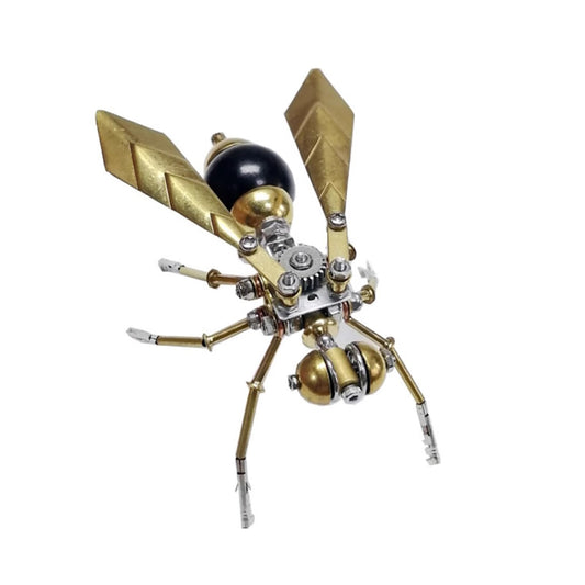 3D Metal Insect Hornet Model Kit, Steampunk Bug Mechanical 3D Puzzle Assembly,DIY Pprojects Metal Building Hobby Kits,Making Kit Arts and Crafts Cool for Birthday(Hornet)