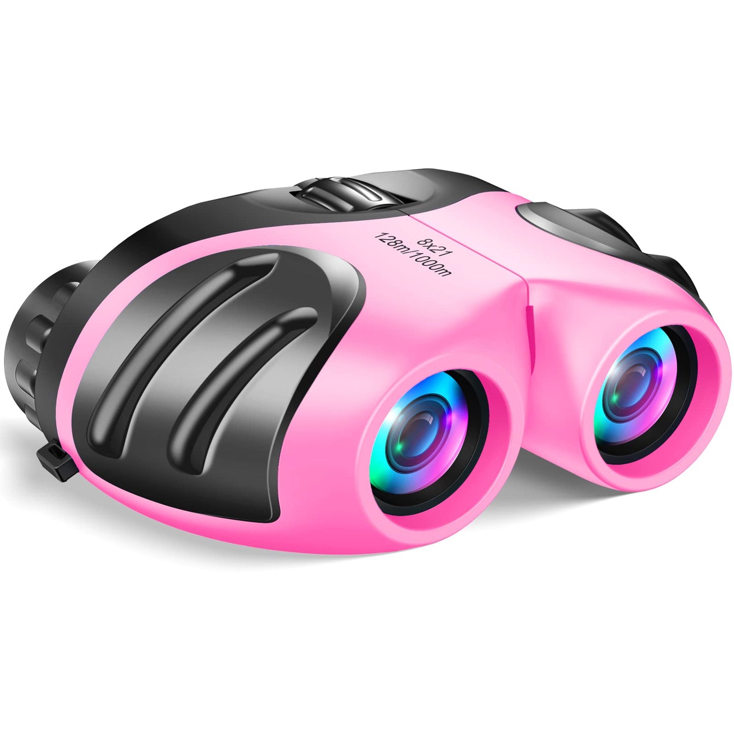 Gifts for 3-9 Year Old Girls and Boys, Kids Binoculars for Outdoor Easter Toys for 4 5 6 7 8 Year Old Girl Easter Christmas Xmas Stocking Stuffers Fillers Gifts for Kids Teen Girls Pink