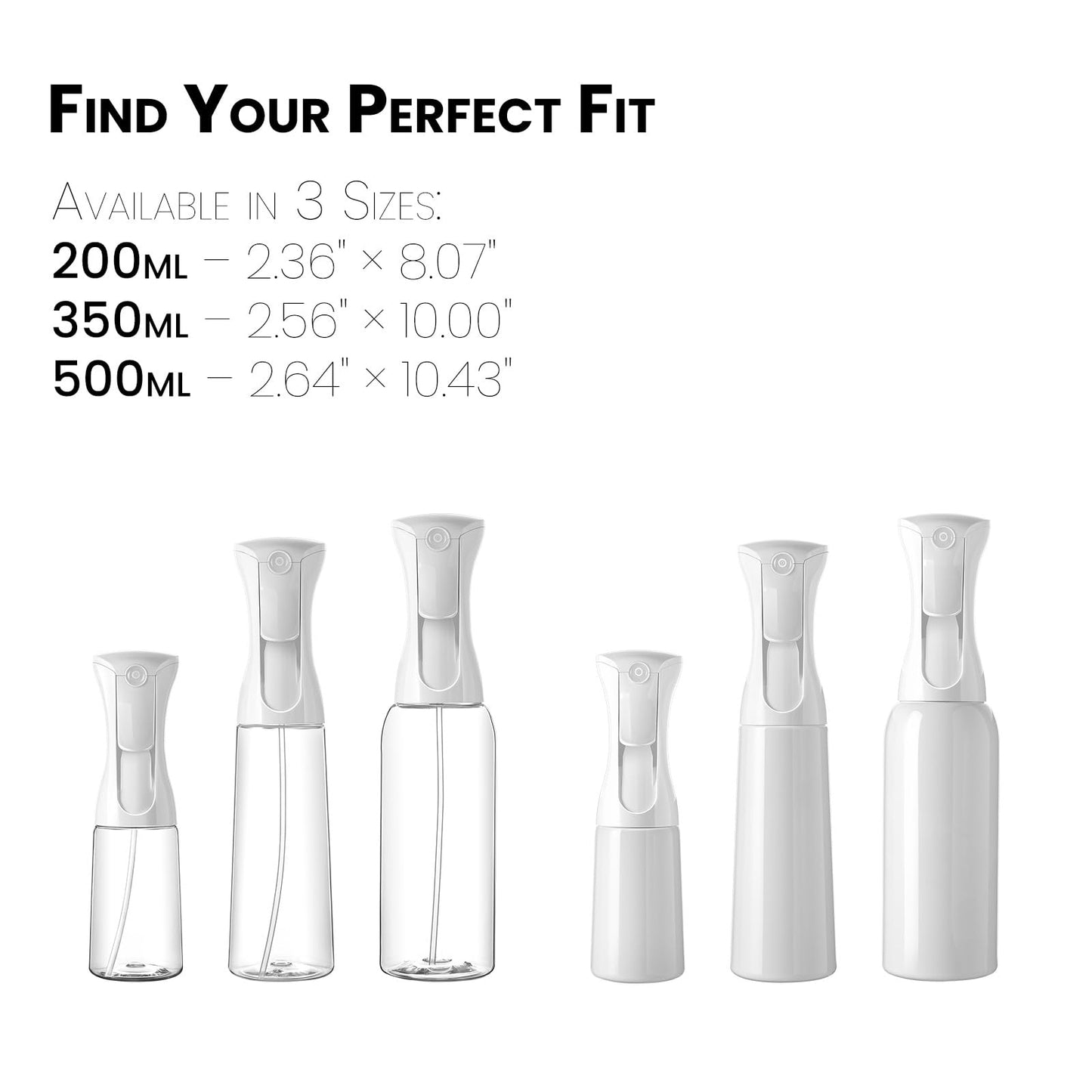Mistifi Garden Mist – Continuous Ultra Fine Mist Spray Bottle for Plants, Gardening, Flowers, Indoor & Outdoor Use, Refillable Large Mister(500ml 1Pc, Transparent bottle)