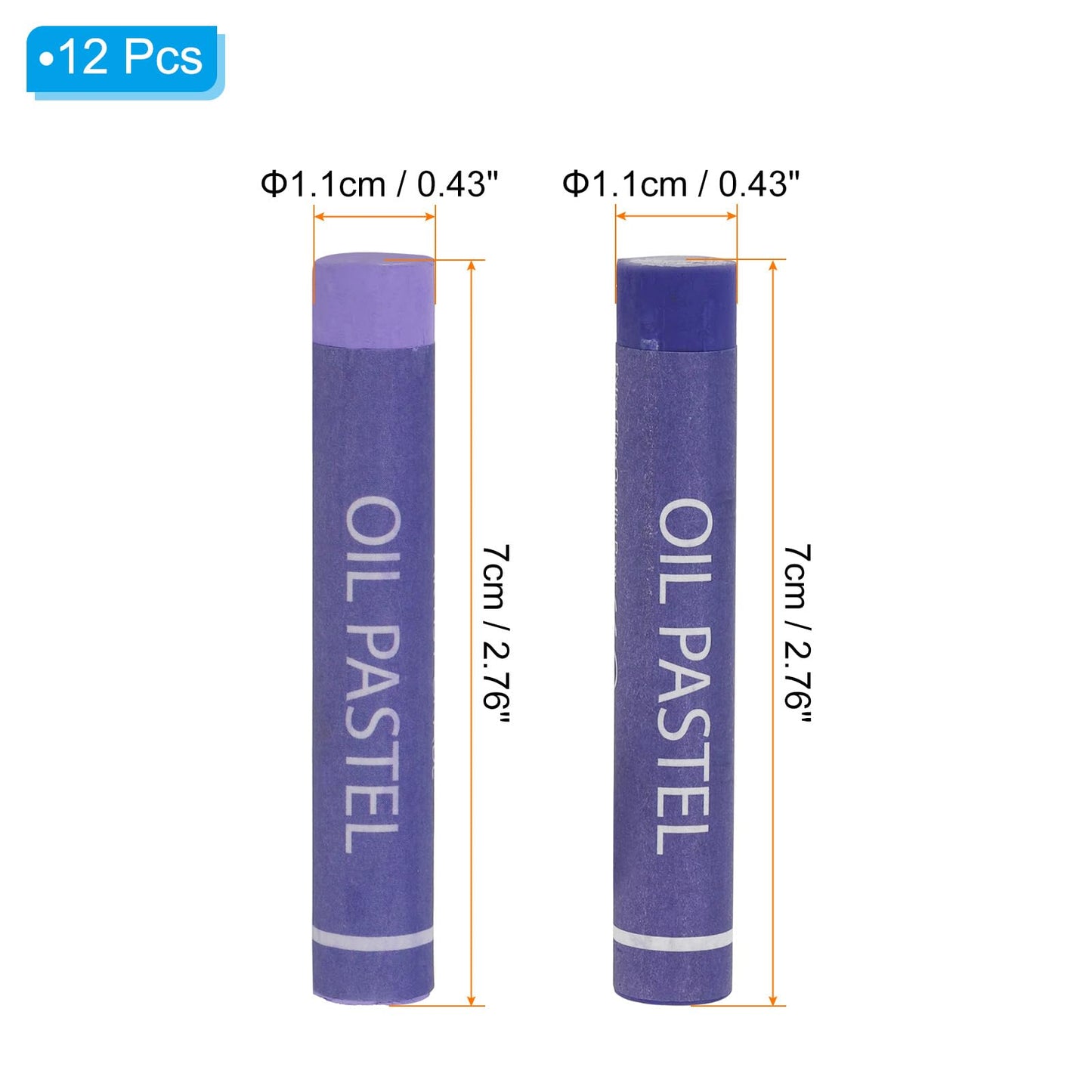 PATIKIL Light Purple, Violet Oil Pastels, 24Pcs Soft Oil Crayons Creamy Pastels Stick Art Supplies for Art Painting Drawing Blending Graffiti for Artists Beginners