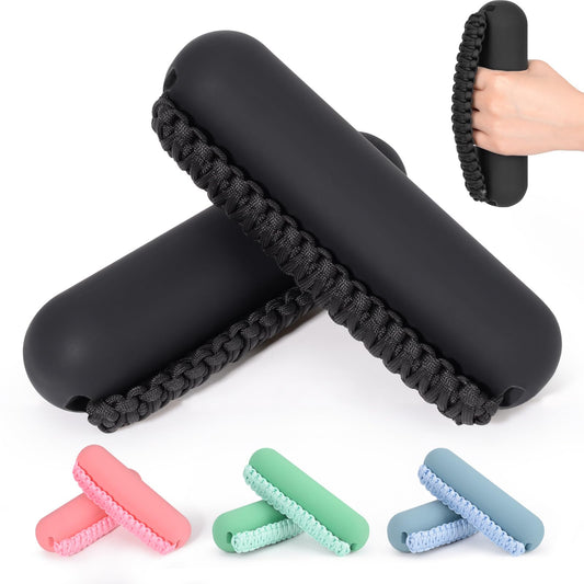 Hikeen Hand Weights Set for Women Men, Soft Dumbbells of 2 (3lb Each), Walking Weight with Hand Strap for Aerobics, Jogging, Running(Black,6lb sets)