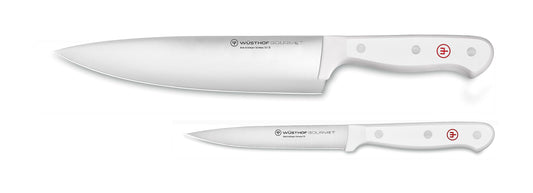 WÜSTHOF Gourmet White 2-Piece Chef's Knife Set