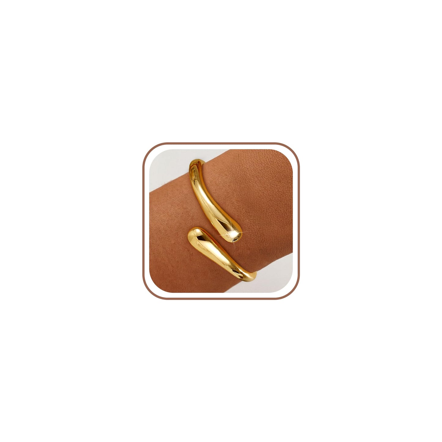 Eaciy Gold Bracelets for Women Trendy - 14K Gold Plated Bangle Bracelet Chunky Adjustable Twist Cuff Gold Bracelet Non Tarnish Waterproof Jewelry for Women Gifts