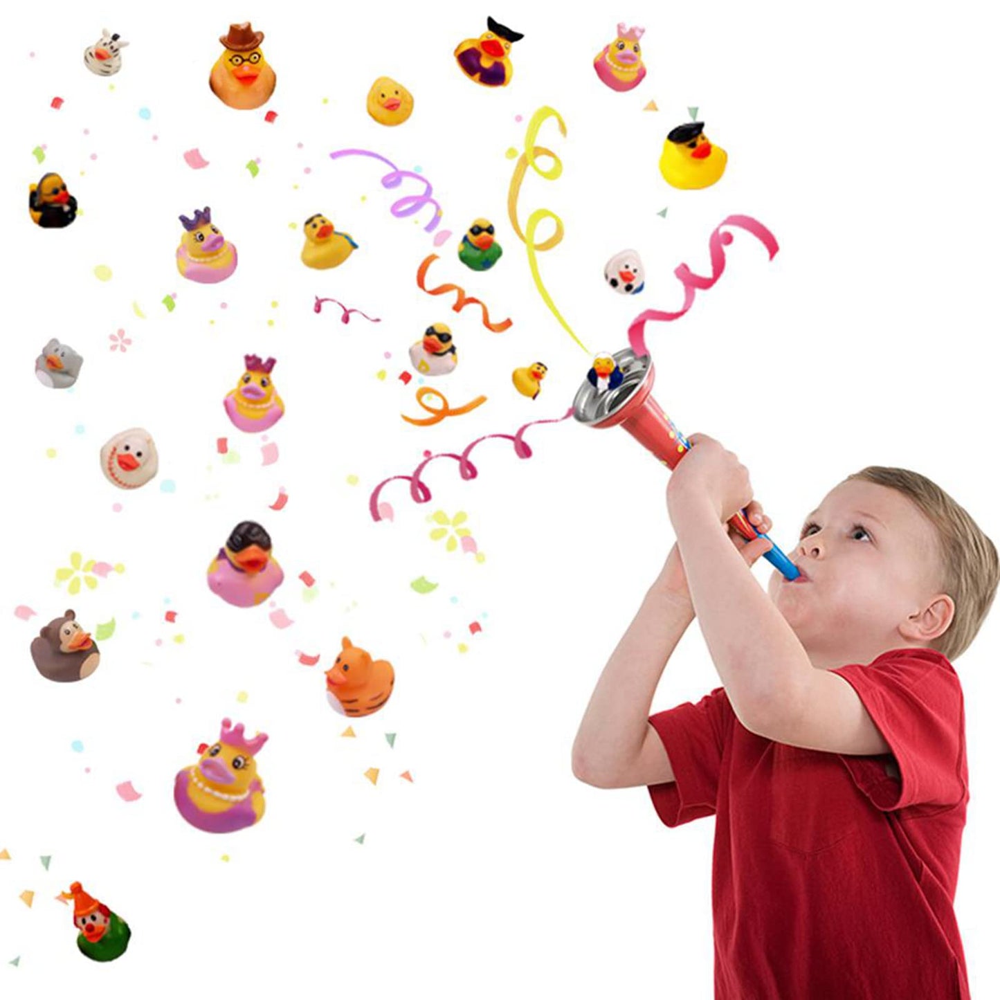 XY-WQ Rubber Duck 100 Pack for Jeeps Bath Toy Assortment - 2.3 Inch Bulk Floater Duck for Kids - Baby Showers Accessories - Party Favors, Birthdays, Bath Time, and More (50 Varieties)
