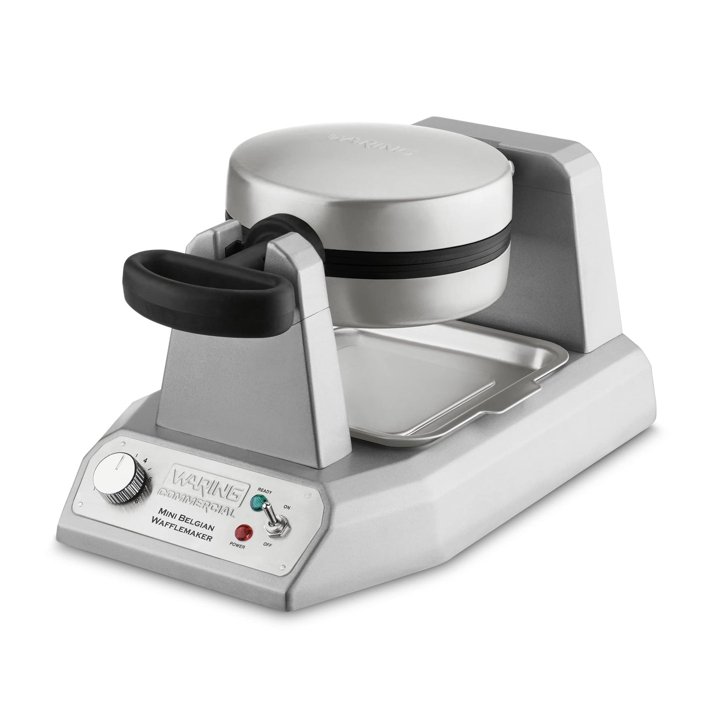 Waring Commercial WMB400X Single Mini Belgian Waffle Maker w/Cast Aluminum Grids 120V, 1200W 5-15 Phase Plug