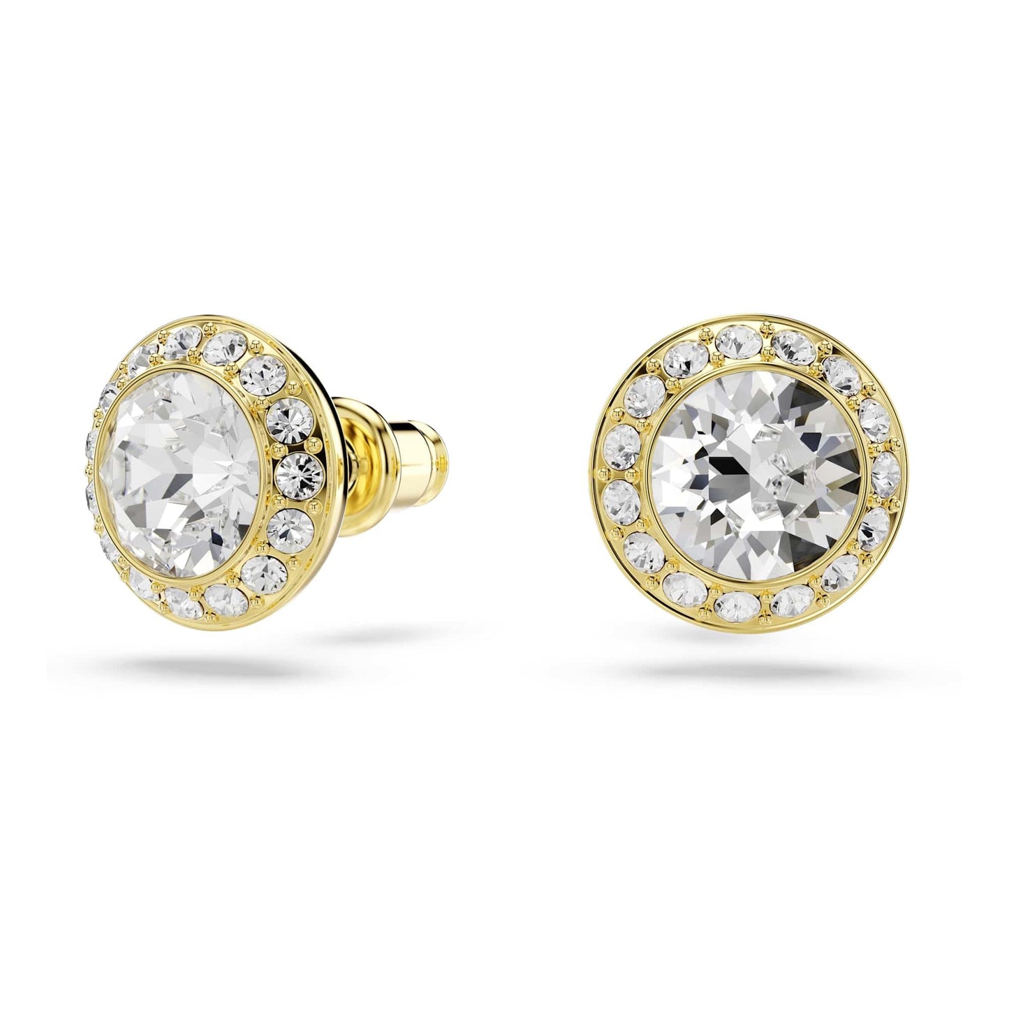 Swarovski Una Angelic set, Set (3), Round cut, Clear, Gold-tone Finish