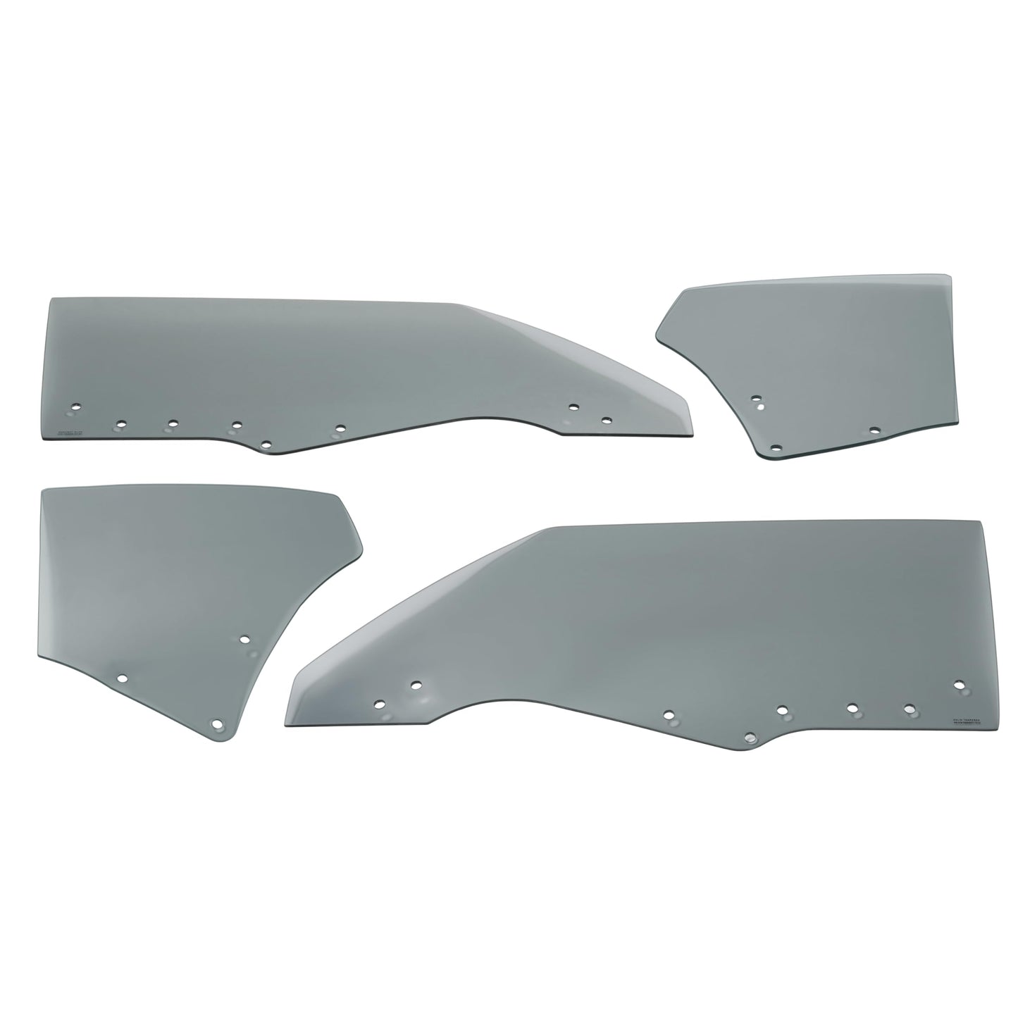 ALMULOO Side Door Window Glass Compatible With 1970-1972 Chevrolet Chevelle Malibu Hardtop 2 Door Quarter Glass Dark 4Pcs 2 Packages