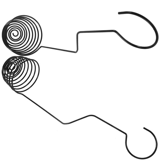 Healvian 2 Pcs Air Plant Holders Spiral Hanging Hooks 37cm Metal Tillandsia Wire Hangers for Balcony Garden Wall Décor