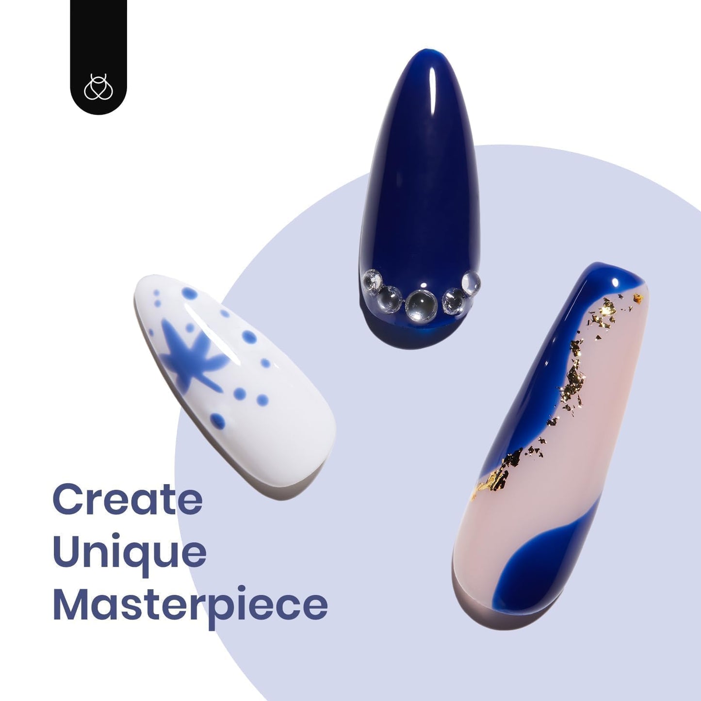 Beetles Gel Nail Polish Set 6 Colors White Black Glitter Green Blue Gel Polish Set Soak Off Uv LED Nail Lamp Gel Nail Manicure for Women