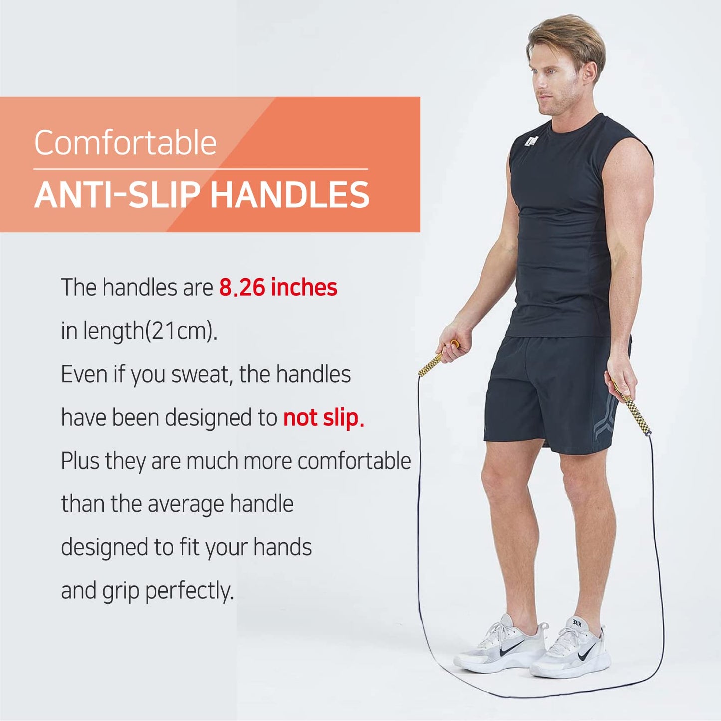 Skipping Jump Rope for Fitness Workout - Light Weight, Adjustable, Tangle Free, Excellent line control for Cardio Boxing, CrossFit, Training Exercise All Ages and Gender ( Special Luxury, KA-220, Made in Korea) (Mint-Blue)