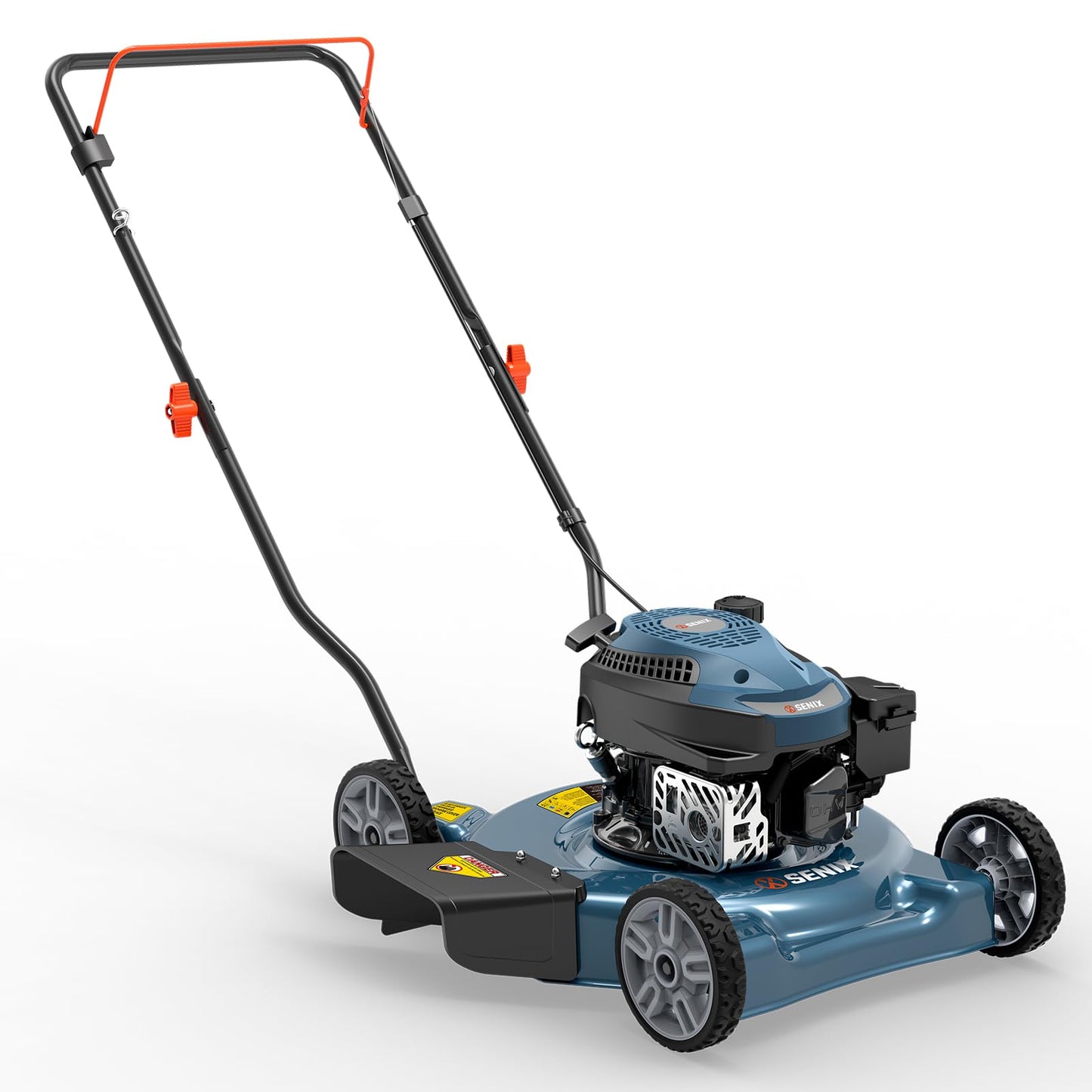 SENIX 20" Gas Lawn Mower, 144 cc Gas Powered Lawnmower, 4-Cycle Engine Walk-Behind Push Lawn Mowers, 3 Position Height Adjustment for Yard and Garden, cortadora de pasto