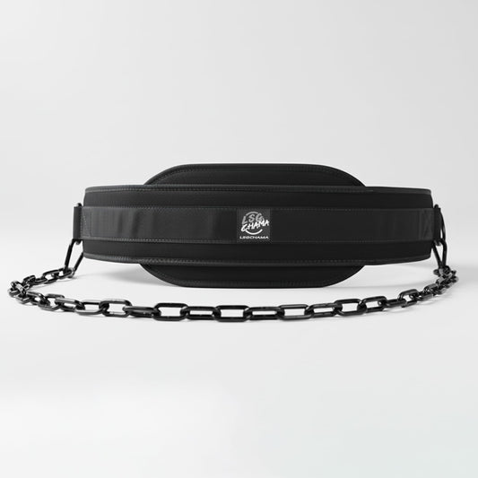 Dip Belt with Chain for Weightlifting, Neoprene Waist Belt for Gym Workout,Pull Ups, Training, Fitness Exercise, Men, Women