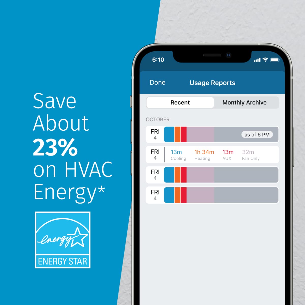 Sensi Touch Smart Thermostat by Emerson with Touchscreen Color Display, Programmable, Wi-Fi, Mobile App, Easy DIY, Data Privacy, Works Alexa, Energy Star Certified, ST75 (Black), C-Wire Required + Emerson Wall Plate SA5B for Sensi Touch Wi-Fi Thermostat,