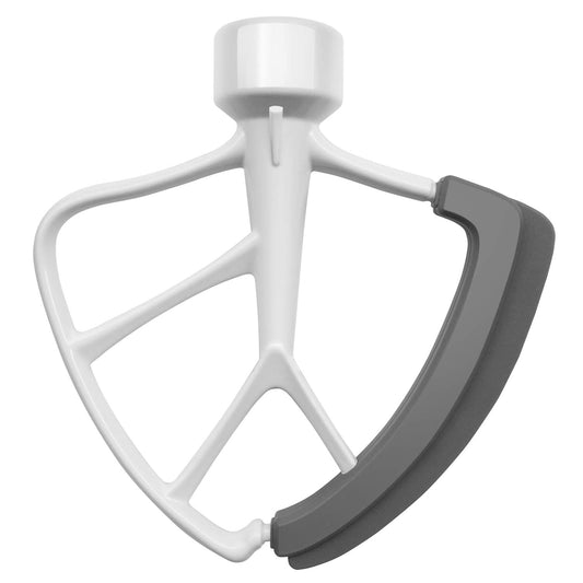 KITCHPOWER 4.5-5 Quart Flex Edge Beater for Tilt-Head Stand Mixers White