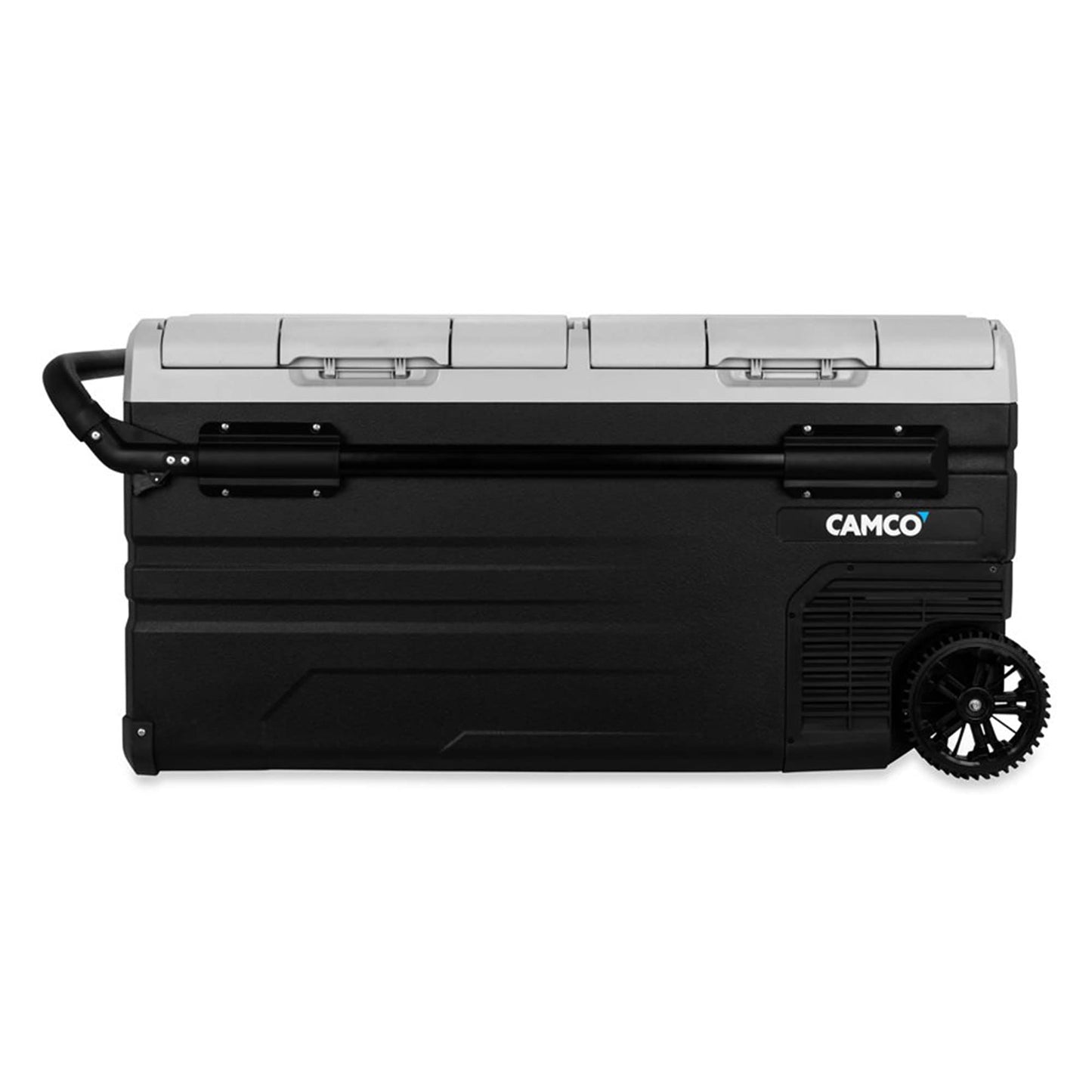 Camco 51522 CAM-950 Portable Refrigerator, AC 110V/DC 12V Compact Fridge/Freezer with Dual Zone Cooling, 95-Liter - Keeps Food and Drinks Cold While On-the-Go - Ideal for Road Trips, RVing, Camping
