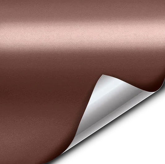 VViViD+ Satin Rose Gold Conform Chrome Vinyl Wrap Roll (50ft x 5ft)