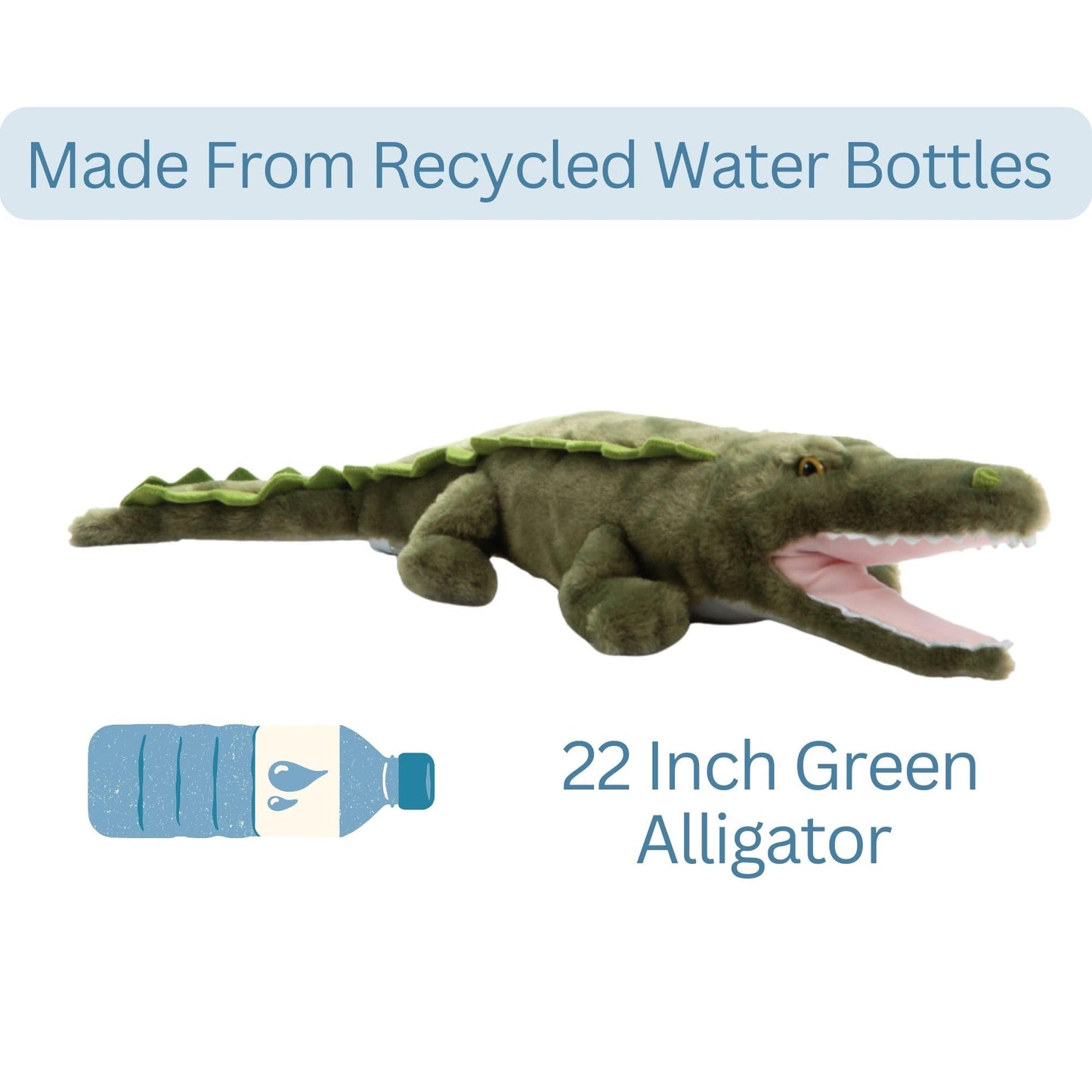 The Petting Zoo Alligator Stuffed Animal, Gifts for Kids, Wild Onez Zoo Animals, Alligator Plush Toy 22 inches