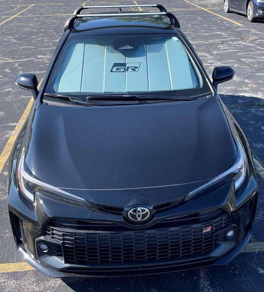 Toyota GR Corolla Windshield Sun Shade, Custom Fit UV Protector, Model PTQ24-02230