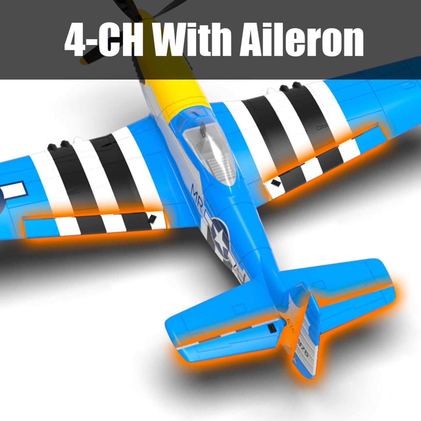 GoolRC RC Airplane, 2.4GHz 4CH Remote Control Airplane, Ready to Fly RC Plane with 6-Axis Gyro, RC Aircraft Flight Toys with One-Key Aerobatic, One-Key U-Turn for Adults and, Included 3 Batteries