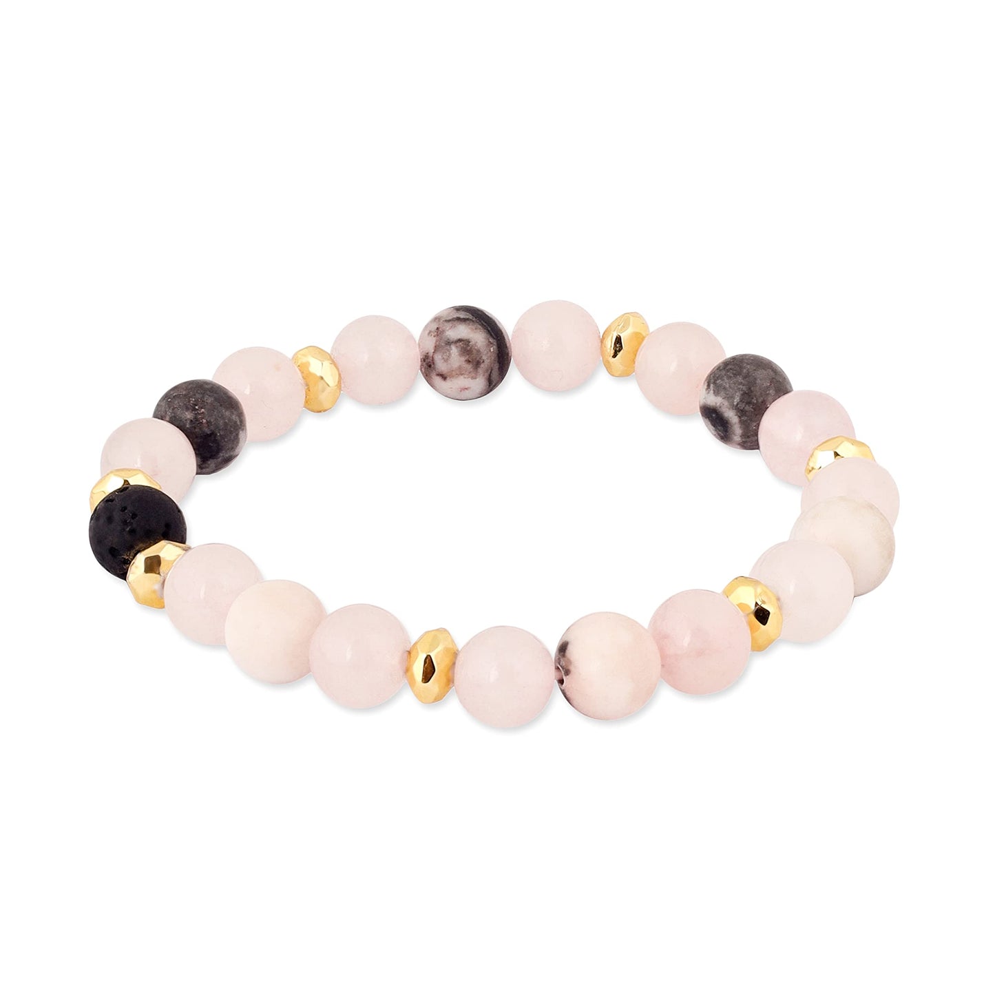 RIANGI Healing Bracelet For Women Crystal Bracelet Chakra Beaded Bracelets Rose Quartz Crystals And Healing Stones Bracelet Calming Stretch Bracelet
