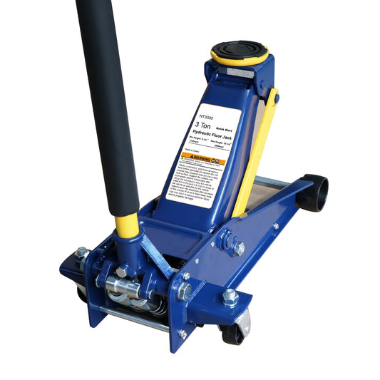 Heavy Duty 3 Ton Floor Jack – Low Profile Hydraulic Car Jack with Quick Lift Double Pump Design