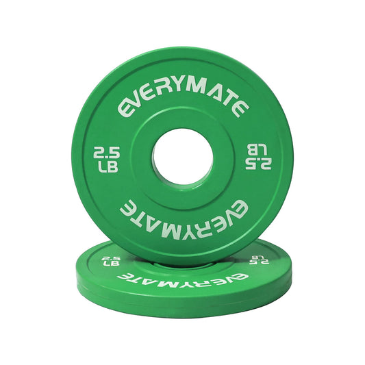 EVERYMATE Change Weight Plates 2.5LB Fractional Plate Olympic Bumper Plates for Cross Training and Olympic Weightlifting, 2.5LB Weights Plates Set