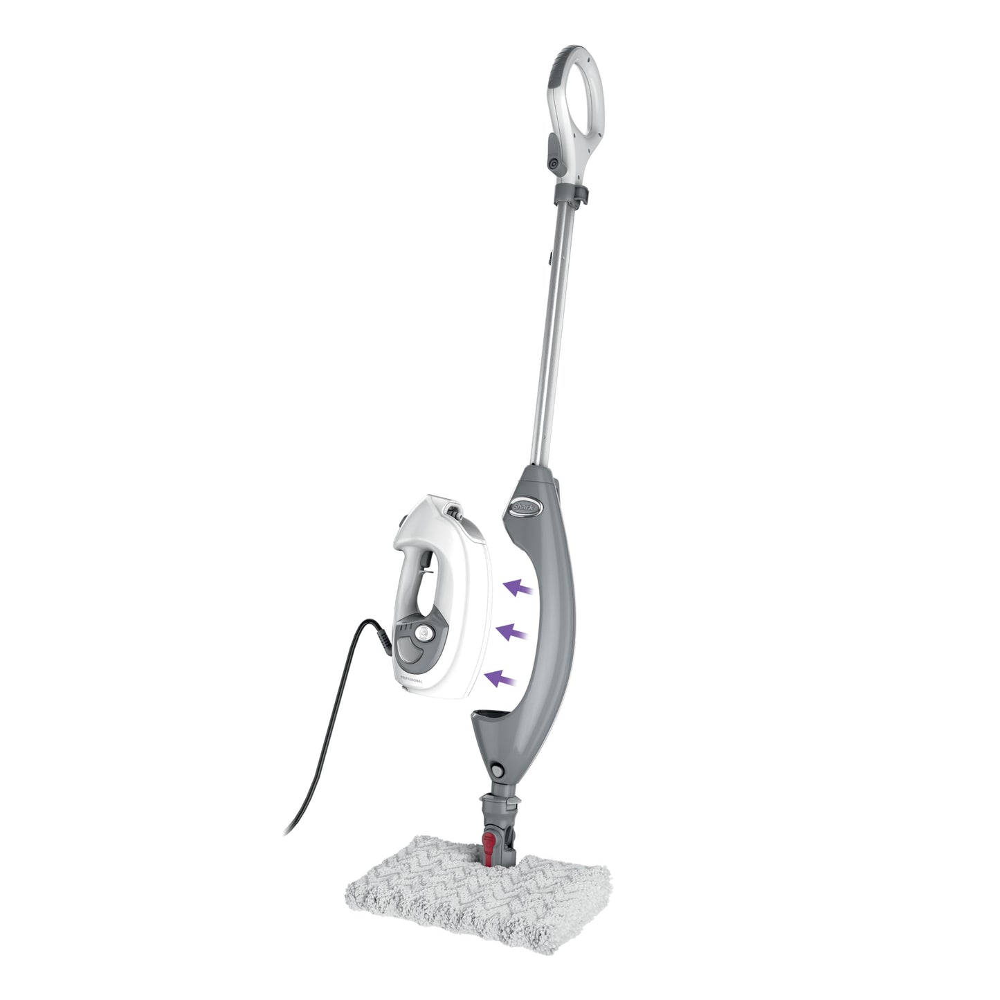 Shark Steam Mop Pro Lift-Away with Detachable Handheld Steam Cleaner for Whole Home Cleaning, Steams Hard Floors, Upholstery, Garments and Cars, 3 Modes with Steam Blaster Technology, S3973D