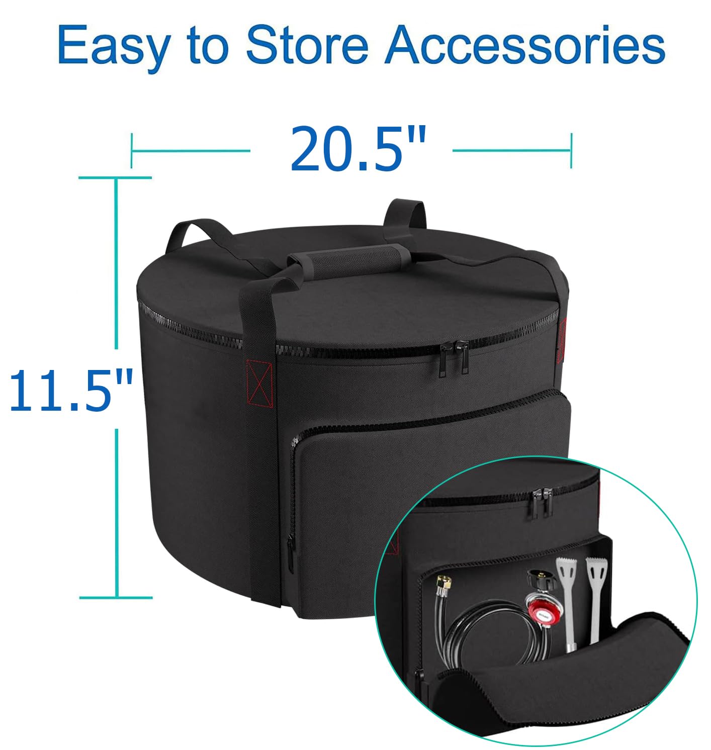 Carrying Bag for Outland Firebowl 823 Outdoor Portable Propane Fire Pit Carrying Bag for Firebowl 870 Water-Resistant 19 Inch Gas Fire Pit Carry Bag for Outland Fire Bowl 893