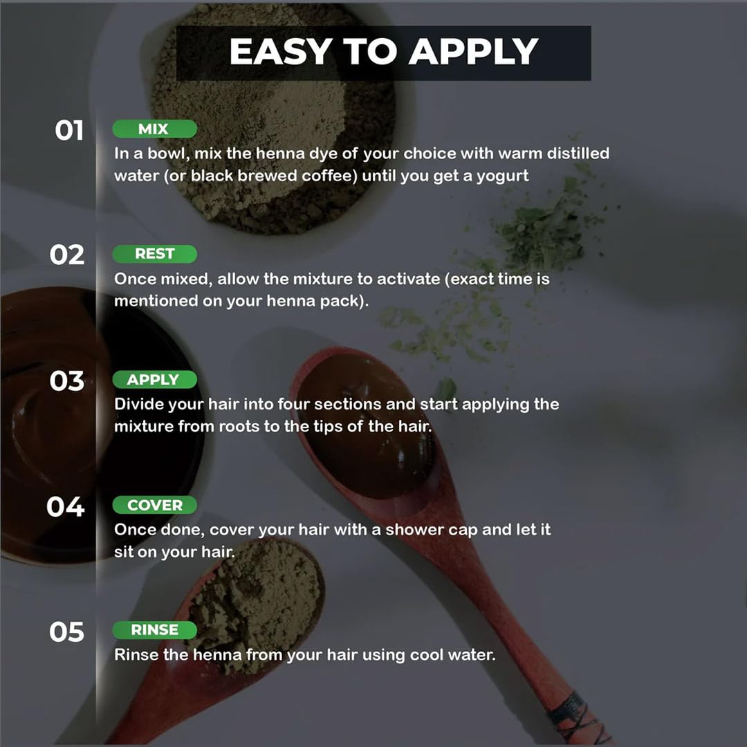 1 Pack Of Mahogany Henna Hair & Beard Color/Dye 100 Grams - Natural Hair Color, Plant-based Hair Dye - The Henna Guys